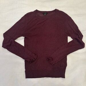 Current Air Shimmery Burgundy Sweater